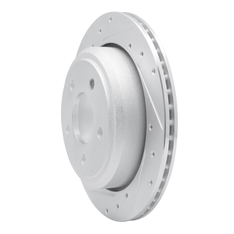 Picture of RNC Brake Rotor - Drill & Slot - R1 10-11 Ford Ranger (USA/Canada) Rear Left Drilled & Slotted Silver Brake Rotor rnc631-54092L