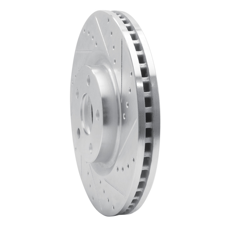 Picture of RNC Brake Rotor - Drill & Slot - R1 15-20 Ford Edge Front Right Drilled & Slotted Silver Brake Rotor rnc631-54095R
