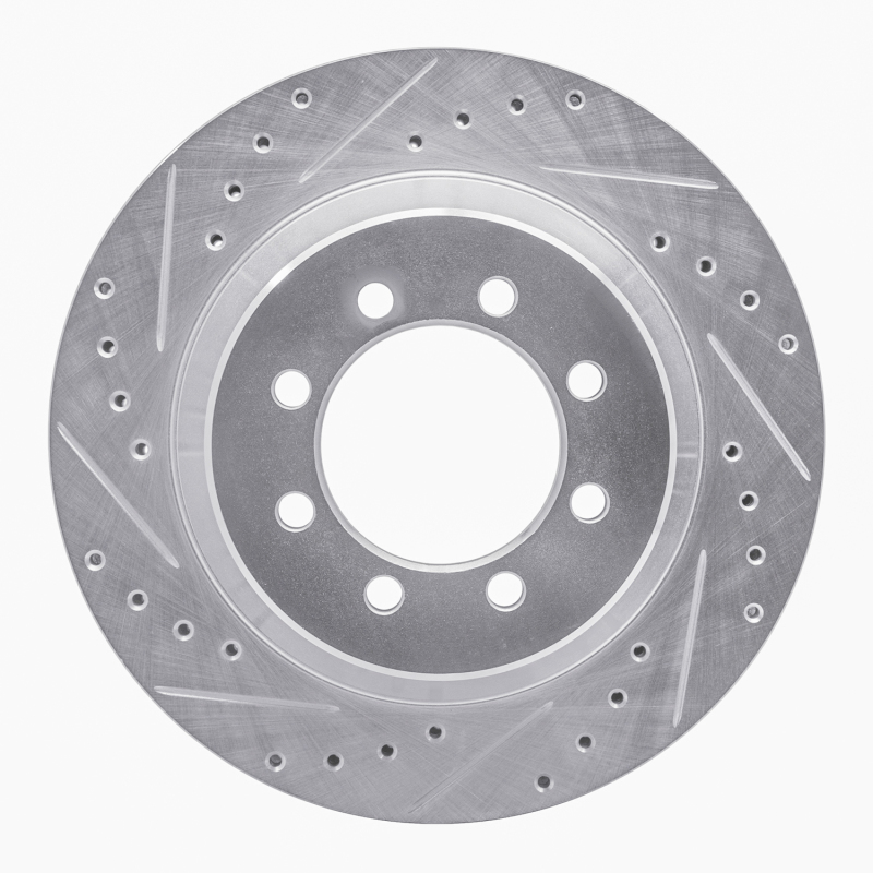 Picture of RNC Brake Rotor - Drill & Slot - R1 75-94 Ford E-350 Econoline Club Wagon Front Left Drilled & Slotted Silver Brake Rotor rnc631-54102L