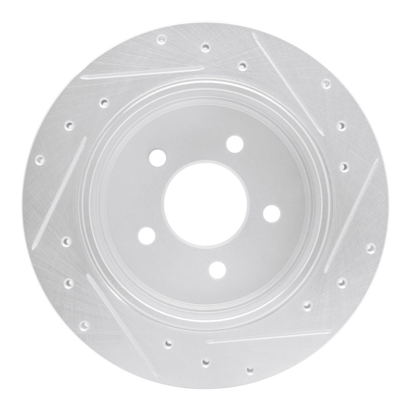 Picture of RNC Brake Rotor - Drill & Slot - R1 10-11 Ford Ranger (USA/Canada) Rear Left Drilled & Slotted Silver Brake Rotor rnc631-54092L