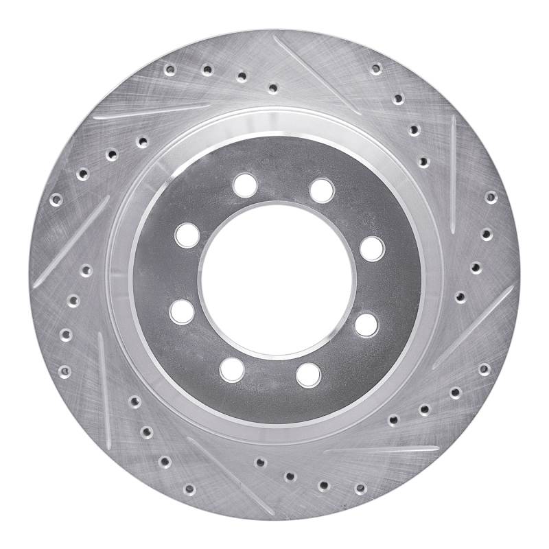 Picture of RNC Brake Rotor - Drill & Slot - R1 75-94 Ford E-350 Econoline Front Right Drilled & Slotted Silver Brake Rotor rnc631-54102R