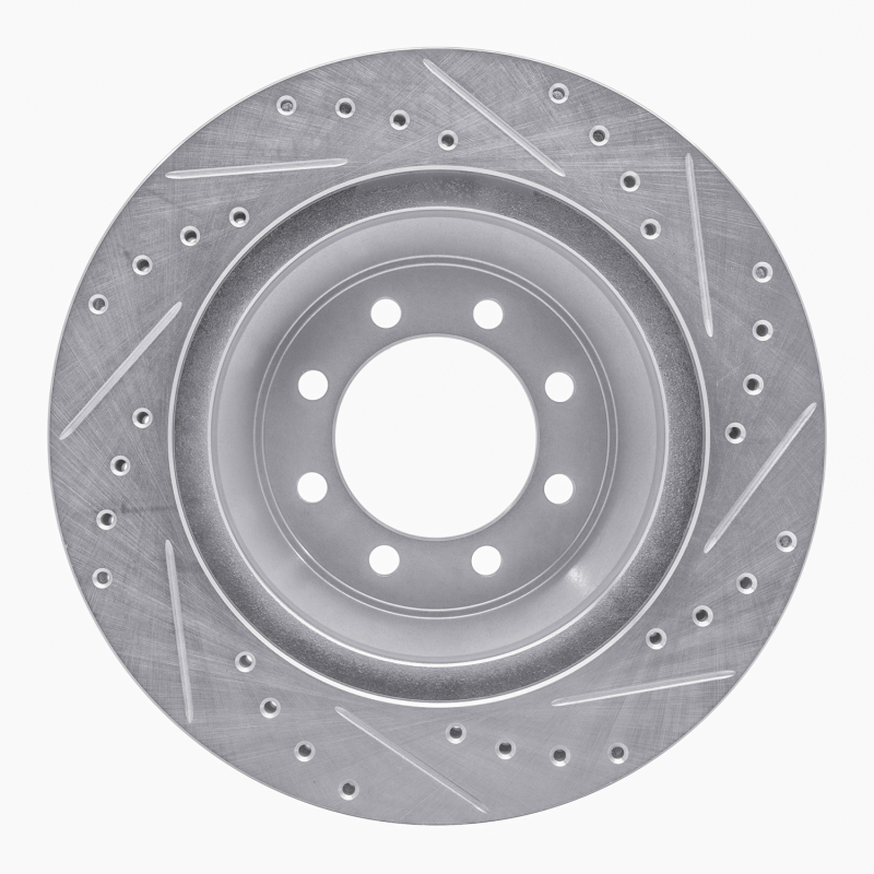 Picture of RNC Brake Rotor - Drill & Slot - R1 75-94 Ford E-350 Econoline Club Wagon Front Left Drilled & Slotted Silver Brake Rotor rnc631-54102L