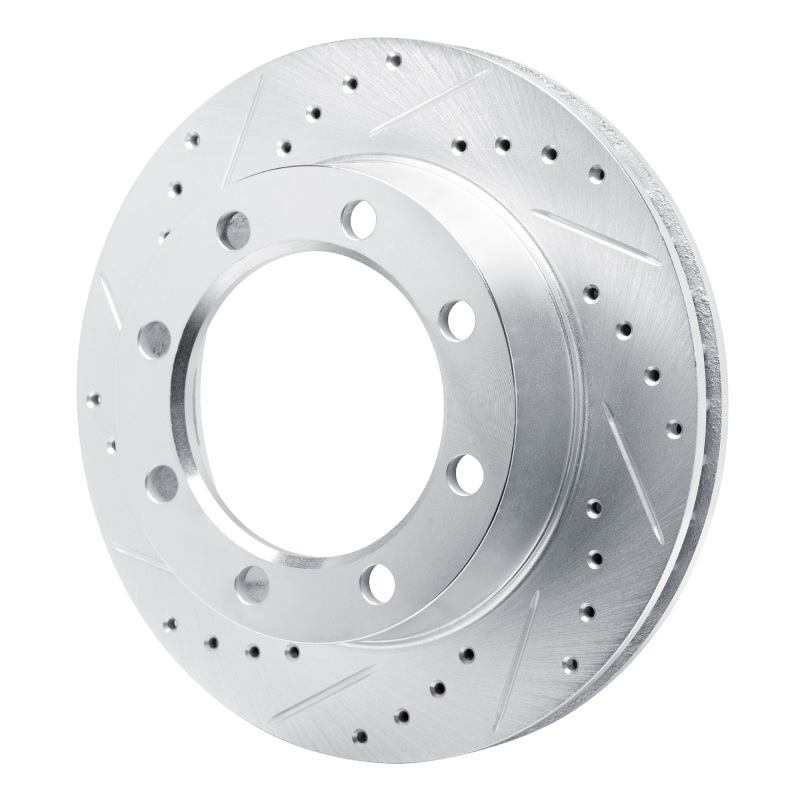 Picture of RNC Brake Rotor - Drill & Slot - R1 77-79 Ford F-250 4WD (Excl Super Duty) Front Left Drilled & Slotted Silver Brake Rotor rnc631-54104L