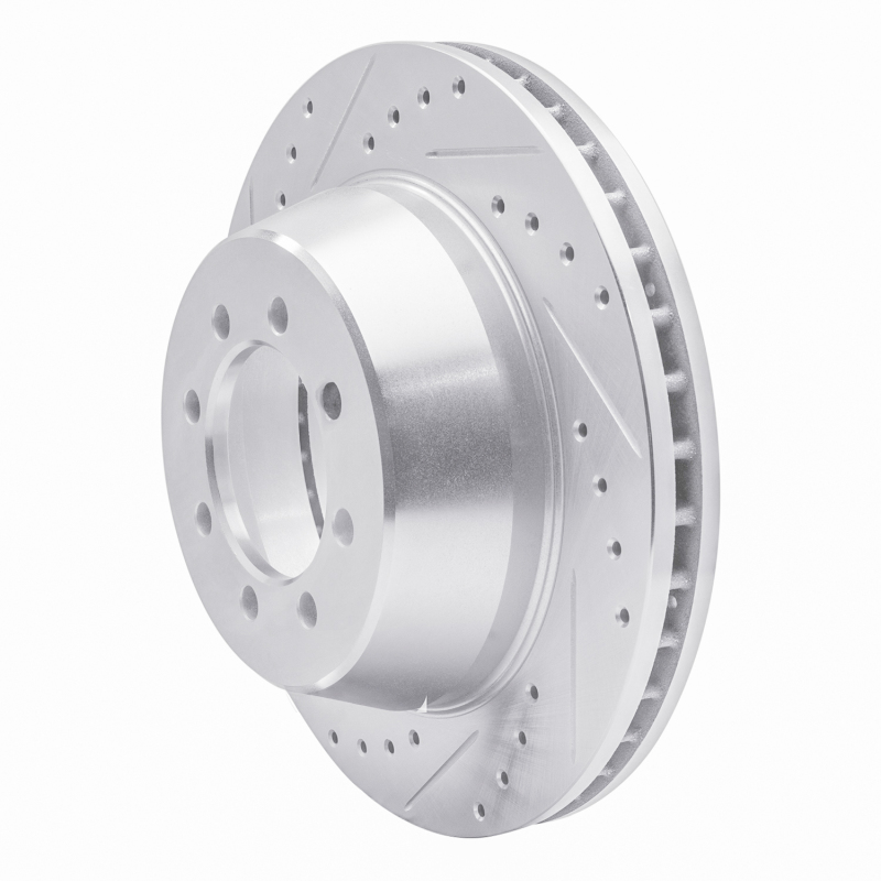 Picture of RNC Brake Rotor - Drill & Slot - R1 75-94 Ford E-350 Econoline Club Wagon Front Left Drilled & Slotted Silver Brake Rotor rnc631-54102L