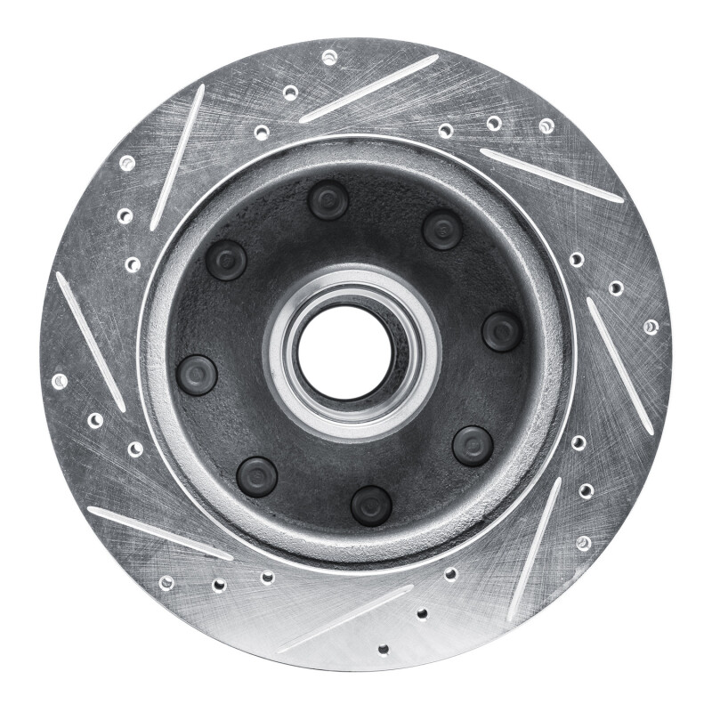 Picture of RNC Brake Rotor - Drill & Slot - R1 80-85 Ford E-250 Econoline Club Wagon Front Right Drilled & Slotted Silver Brake Rotor rnc631-54105R