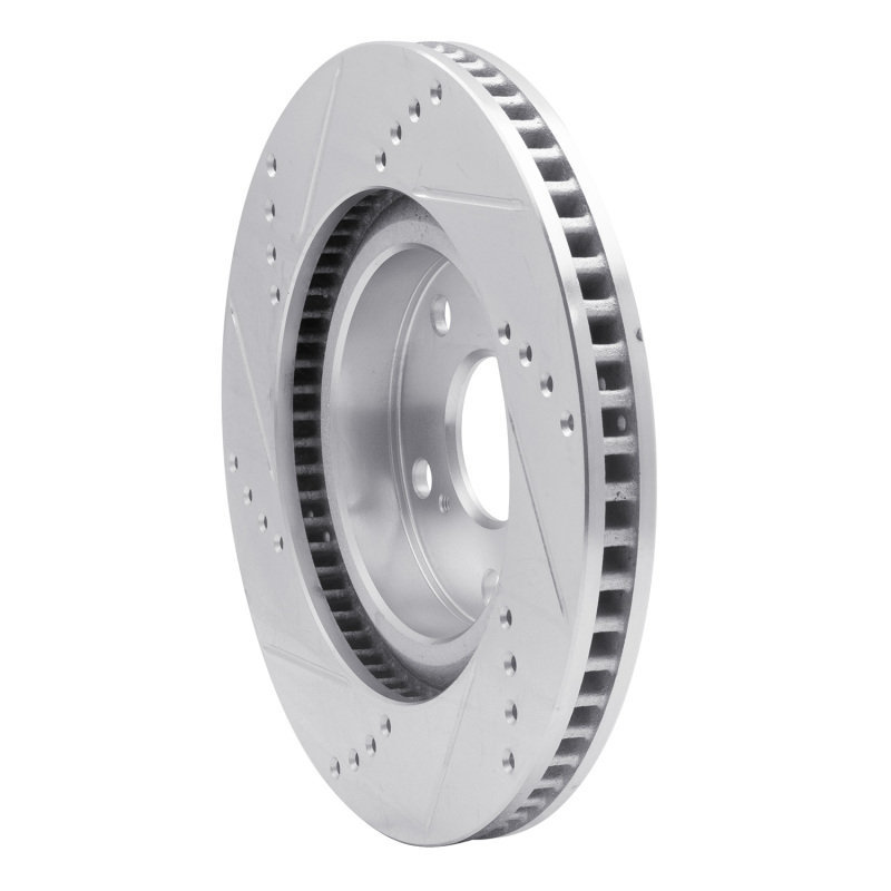 Picture of RNC Brake Rotor - Drill & Slot - R1 86-88 Ford BRONCO Front Right Drilled & Slotted Silver Brake Rotor rnc631-54113R