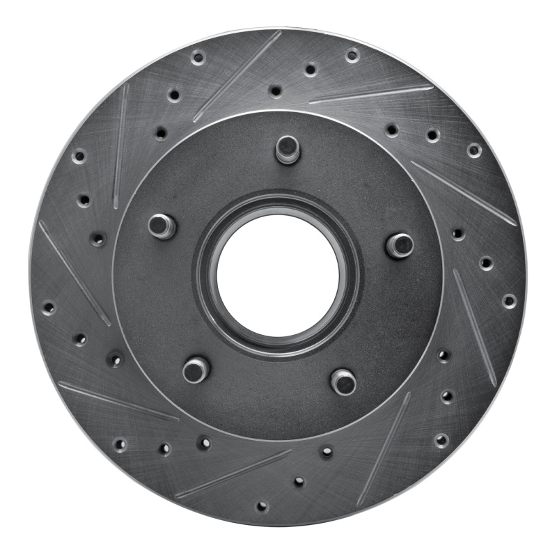 Picture of RNC Brake Rotor - Drill & Slot - R1 86-88 Ford BRONCO Front Left Drilled & Slotted Silver Brake Rotor rnc631-54113L