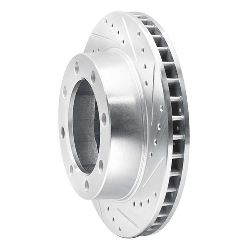 Picture of RNC Brake Rotor - Drill & Slot - R1 80-94 Ford F-250 4WD (Excl Super Duty) Front Right Drilled & Slotted Silver Brake Rotor rnc631-54108R