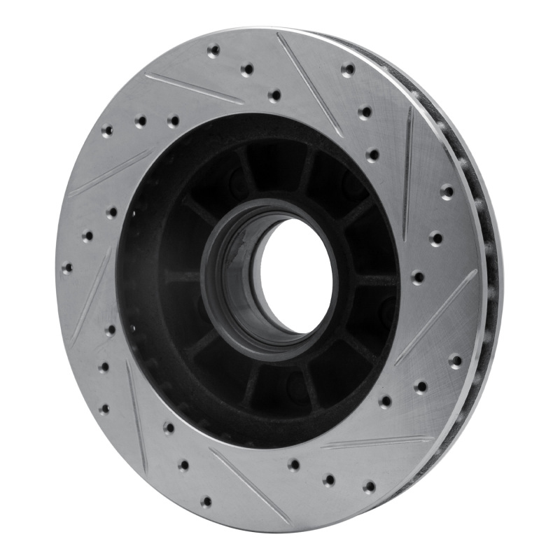 Picture of RNC Brake Rotor - Drill & Slot - R1 86-88 Ford BRONCO Front Left Drilled & Slotted Silver Brake Rotor rnc631-54113L
