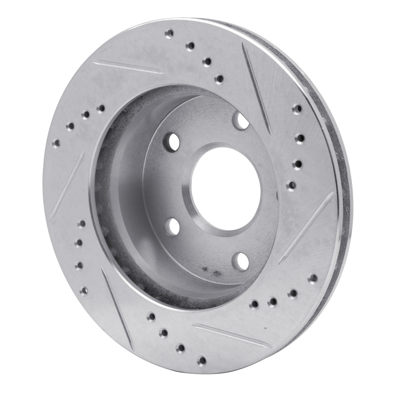 Picture of RNC Brake Rotor - Drill & Slot - R1 90-97 Ford AEROSTAR Right Front Drilled & Slotted Silver Brake Rotor rnc631-54121D
