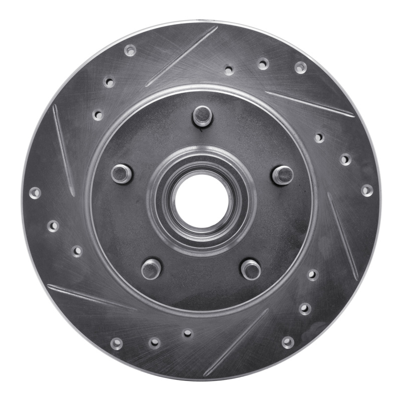 Picture of RNC Brake Rotor - Drill & Slot - R1 91-94 Ford Explorer Front Left Drilled & Slotted Silver Brake Rotor rnc631-54126L