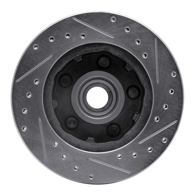 Picture of RNC Brake Rotor - Drill & Slot - R1 86-92 Ford Explorer Front Left Drilled & Slotted Silver Brake Rotor rnc631-54122L