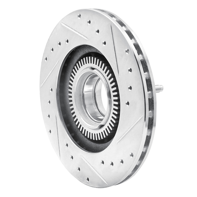 Picture of RNC Brake Rotor - Drill & Slot - R1 93-94 Ford Explorer Front Left Drilled & Slotted Silver Brake Rotor rnc631-54125L