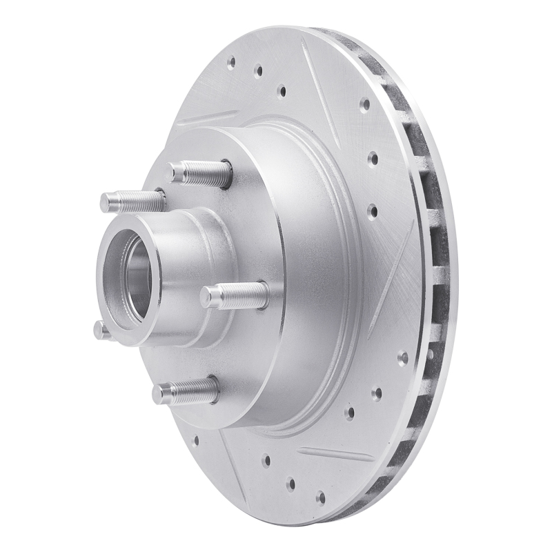 Picture of RNC Brake Rotor - Drill & Slot - R1 91-94 Ford Explorer Front Right Drilled & Slotted Silver Brake Rotor rnc631-54126R