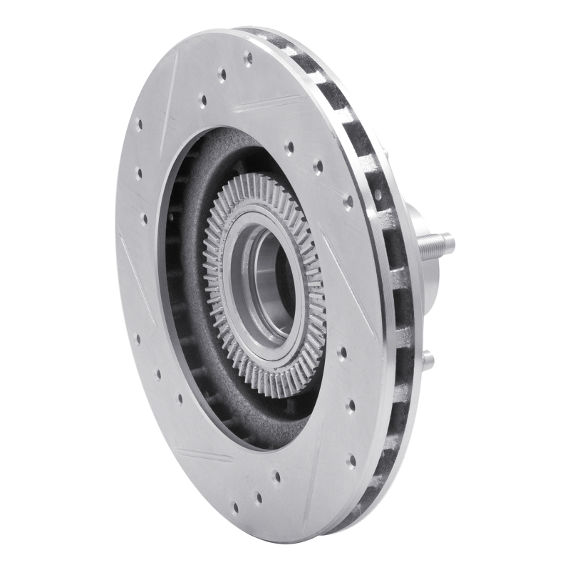 Picture of RNC Brake Rotor - Drill & Slot - R1 91-94 Ford Explorer Front Right Drilled & Slotted Silver Brake Rotor rnc631-54126R