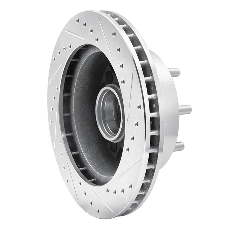 Picture of RNC Brake Rotor - Drill & Slot - R1 92-94 Ford E-350 Econoline Club Wagon Front Left Drilled & Slotted Silver Brake Rotor rnc631-54127L
