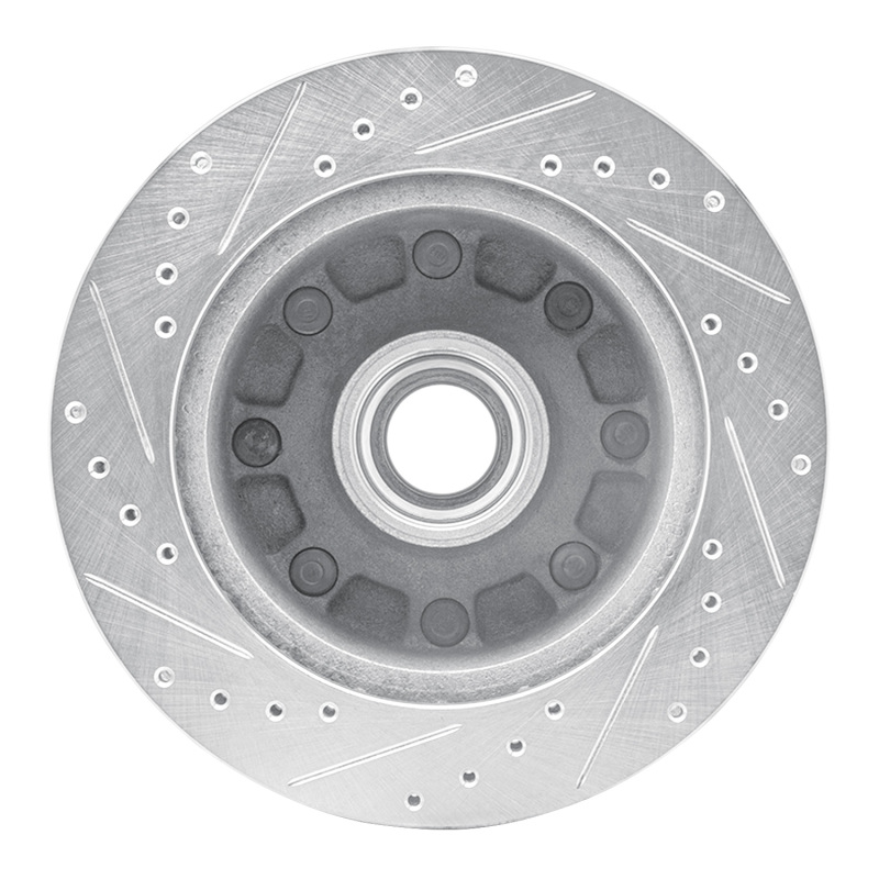 Picture of RNC Brake Rotor - Drill & Slot - R1 92-94 Ford E-250 Econoline Front Right Drilled & Slotted Silver Brake Rotor rnc631-54127R