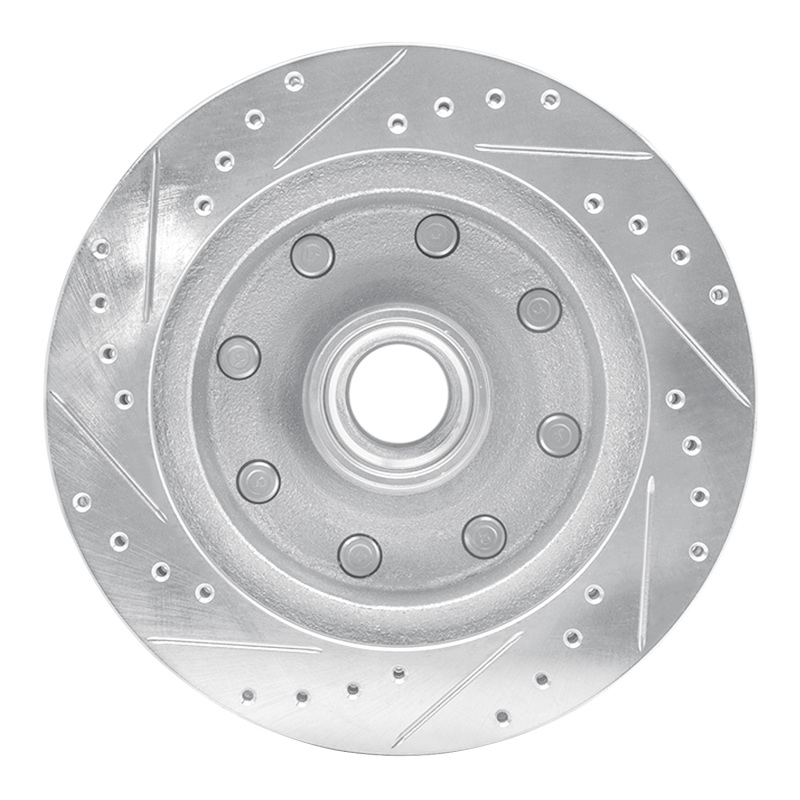 Picture of RNC Brake Rotor - Drill & Slot - R1 95-04 Ford E-350 Econoline Front Right Drilled & Slotted Silver Brake Rotor rnc631-54135R