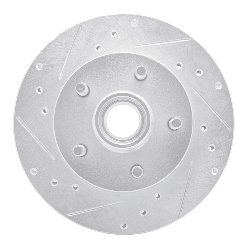 Picture of RNC Brake Rotor - Drill & Slot - R1 95-97 Ford Ranger (USA/Canada) Front Left Drilled & Slotted Silver Brake Rotor rnc631-54138L
