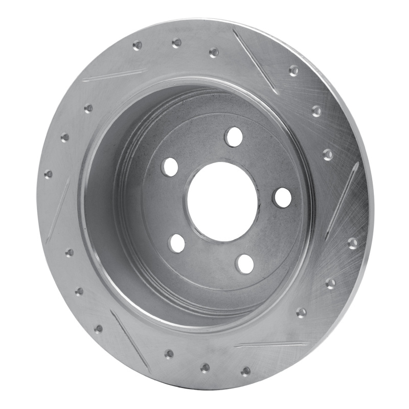 Picture of RNC Brake Rotor - Drill & Slot - R1 95-03 Ford Windstar Rear Left Drilled & Slotted Silver Brake Rotor rnc631-54137L