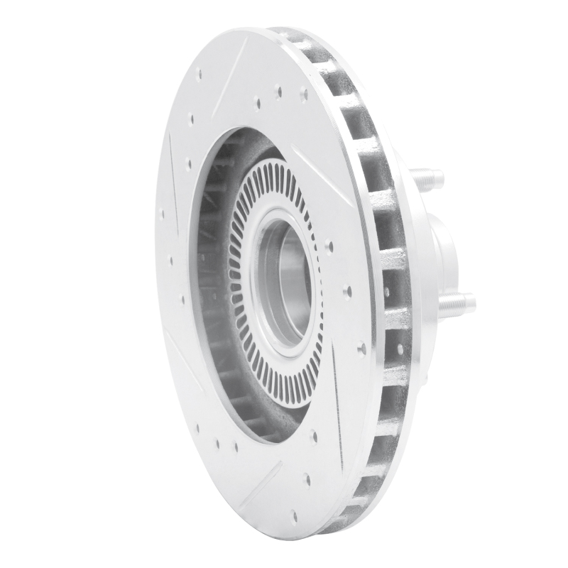 Picture of RNC Brake Rotor - Drill & Slot - R1 95-97 Ford Ranger (USA/Canada) Front Right Drilled & Slotted Silver Brake Rotor rnc631-54138R