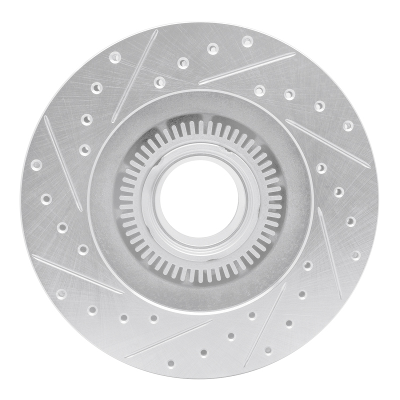 Picture of RNC Brake Rotor - Drill & Slot - R1 95-97 Ford Ranger (USA/Canada) Front Right Drilled & Slotted Silver Brake Rotor rnc631-54140R