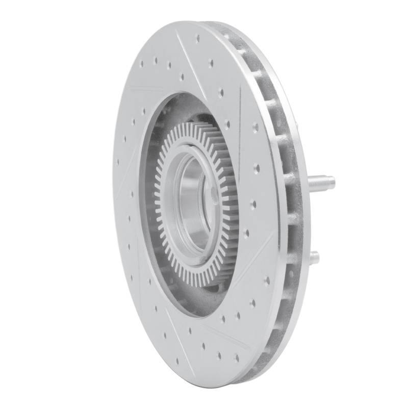 Picture of RNC Brake Rotor - Drill & Slot - R1 95-97 Ford Ranger (USA/Canada) Front Left Drilled & Slotted Silver Brake Rotor rnc631-54140L