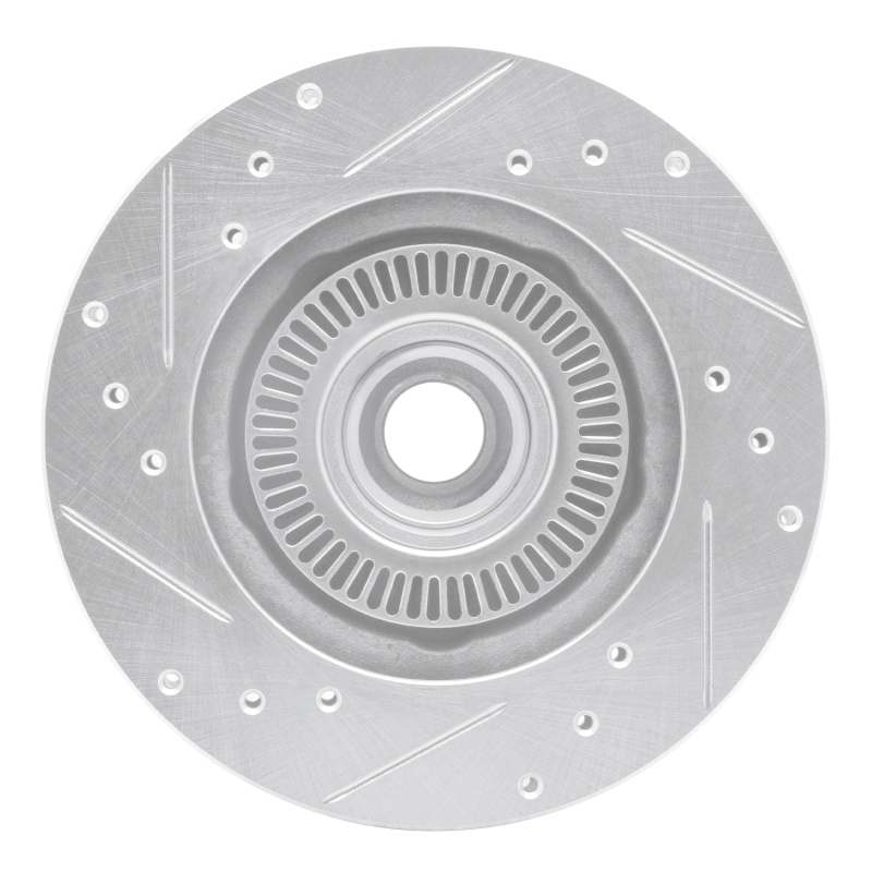 Picture of RNC Brake Rotor - Drill & Slot - R1 95-97 Ford Ranger (USA/Canada) Front Right Drilled & Slotted Silver Brake Rotor rnc631-54138R