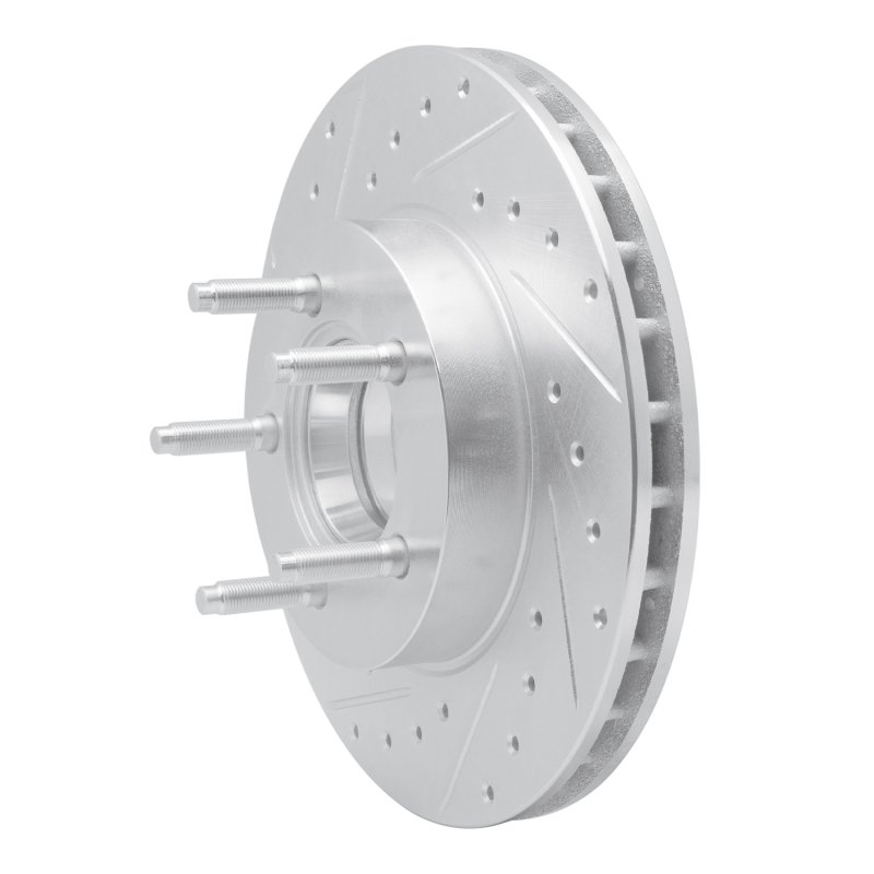 Picture of RNC Brake Rotor - Drill & Slot - R1 95-97 Ford Ranger (USA/Canada) Front Left Drilled & Slotted Silver Brake Rotor rnc631-54140L