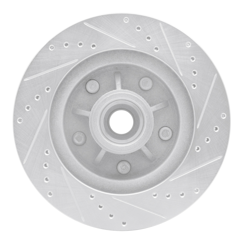 Picture of RNC Brake Rotor - Drill & Slot - R1 97-99 Ford F-150 RWD Front Left Drilled & Slotted Silver Brake Rotor rnc631-54146L