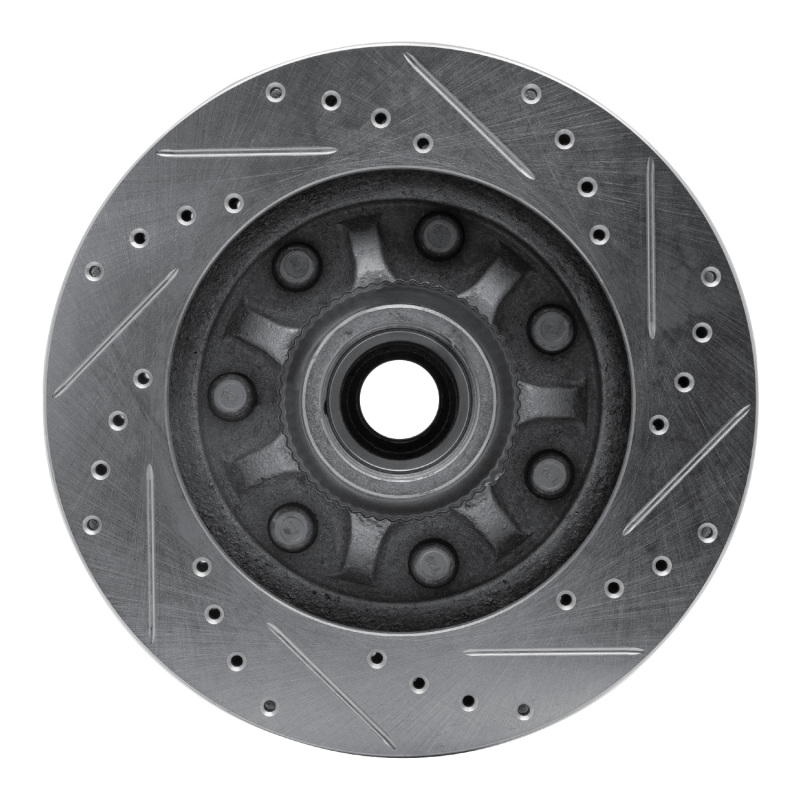 Picture of RNC Brake Rotor - Drill & Slot - R1 97-04 Ford F-250 2WD (Excl Super Duty) Front Left Drilled & Slotted Silver Brake Rotor rnc631-54150L