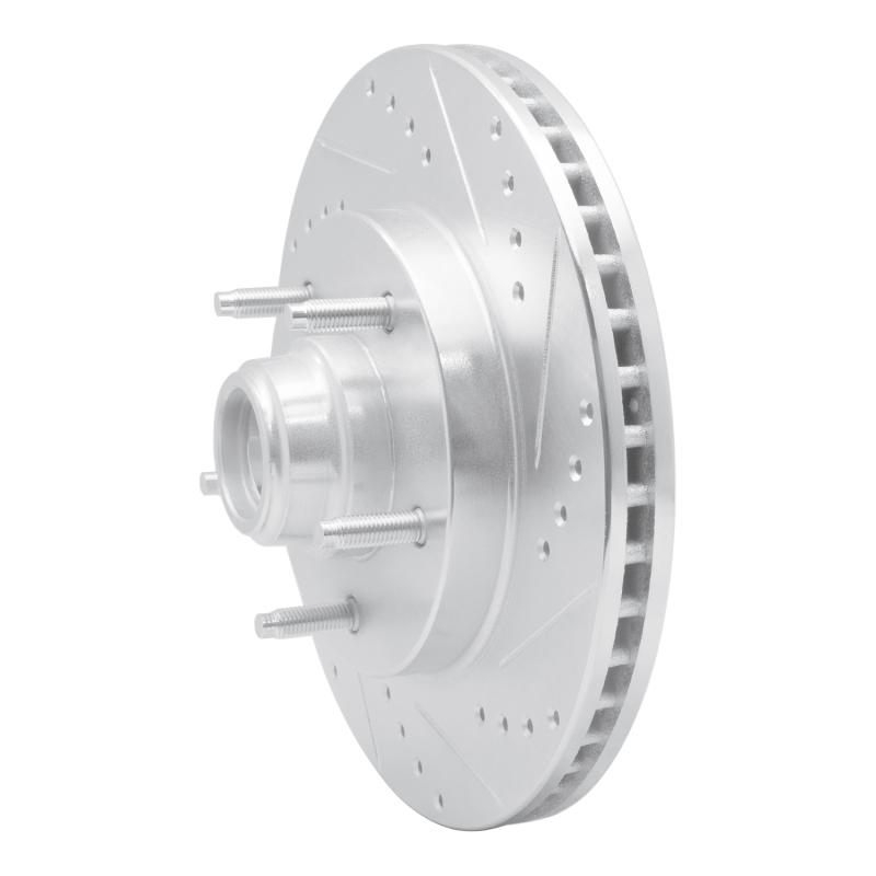 Picture of RNC Brake Rotor - Drill & Slot - R1 97-99 Ford F-150 RWD Front Right Drilled & Slotted Silver Brake Rotor rnc631-54146R