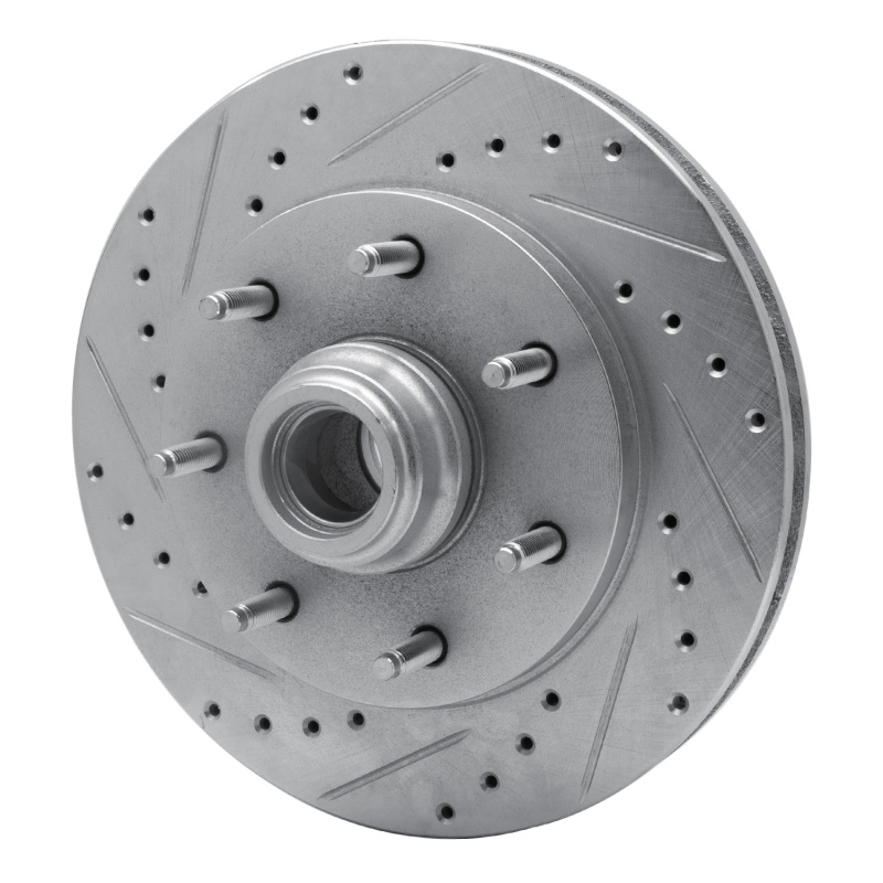 Picture of RNC Brake Rotor - Drill & Slot - R1 97-04 Ford F-250 2WD (Excl Super Duty) Front Left Drilled & Slotted Silver Brake Rotor rnc631-54150L