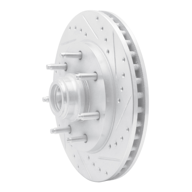 Picture of RNC Brake Rotor - Drill & Slot - R1 97-04 Ford F-150 RWD Front Right Drilled & Slotted Silver Brake Rotor rnc631-54150R