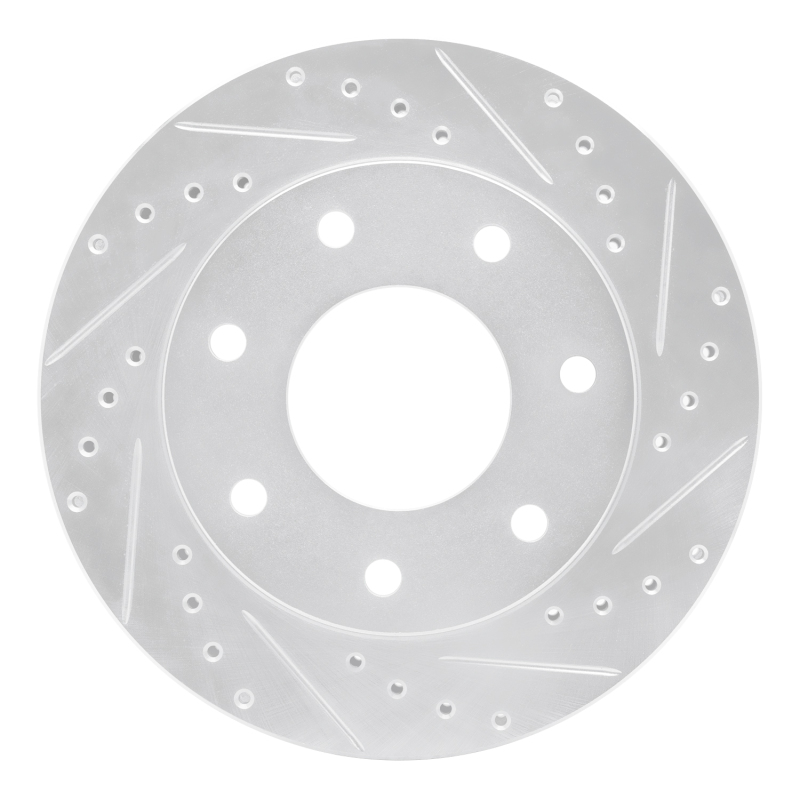 Picture of RNC Brake Rotor - Drill & Slot - R1 97-04 Ford F-150 4WD Front Right Drilled & Slotted Silver Brake Rotor rnc631-54152R