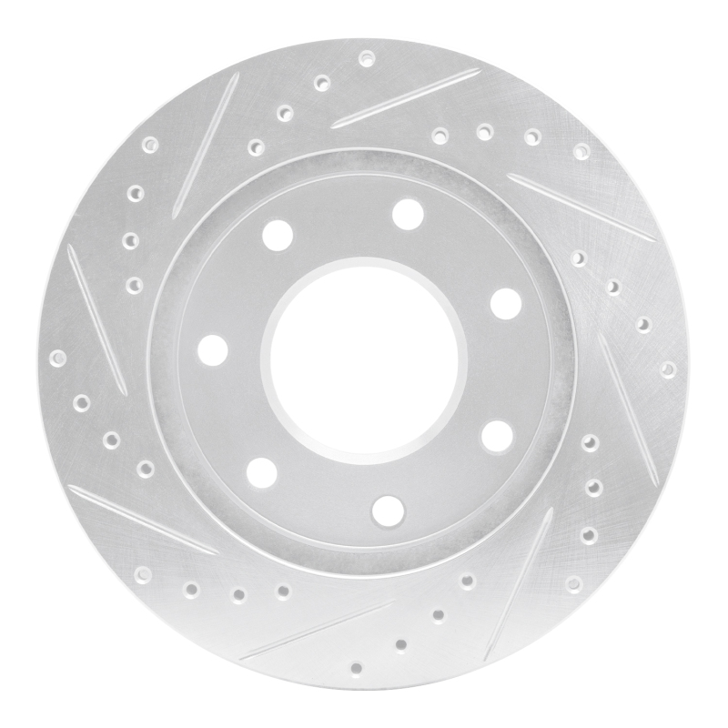 Picture of RNC Brake Rotor - Drill & Slot - R1 97-04 Ford F-150 4WD Front Right Drilled & Slotted Silver Brake Rotor rnc631-54152R