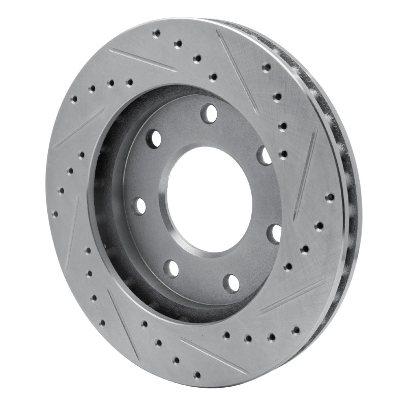 Picture of RNC Brake Rotor - Drill & Slot - R1 97-04 Ford F-250 4WD (Excl Super Duty) Front Left Drilled & Slotted Silver Brake Rotor rnc631-54152L