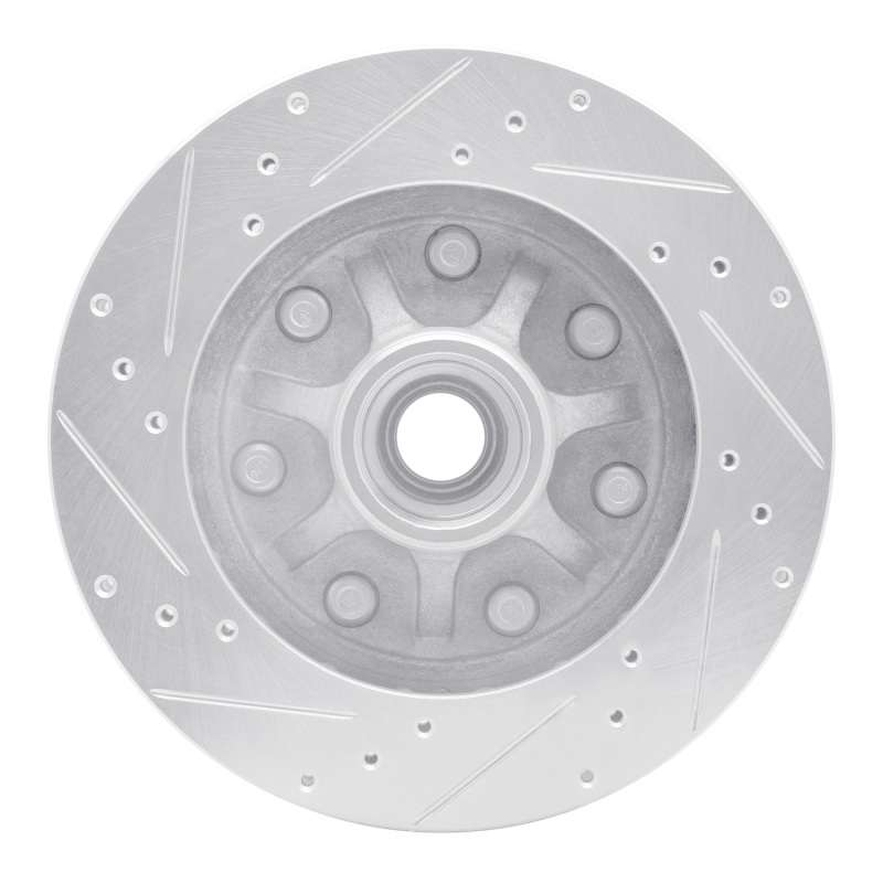 Picture of RNC Brake Rotor - Drill & Slot - R1 97-02 Ford F-150 RWD Front Right Drilled & Slotted Silver Brake Rotor rnc631-54155R