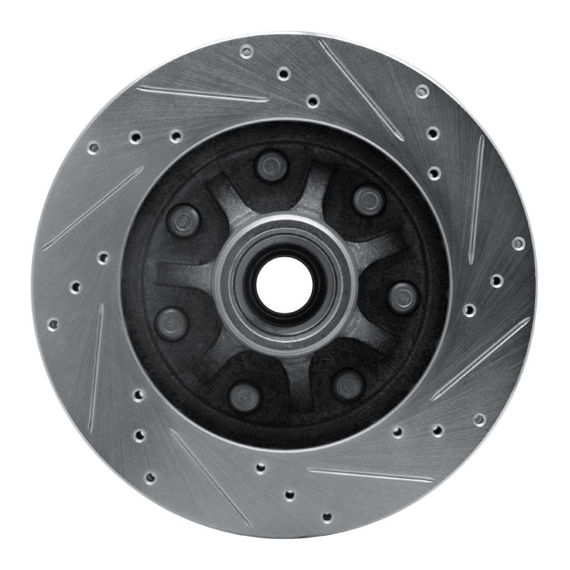 Picture of RNC Brake Rotor - Drill & Slot - R1 97-02 Ford F-150 RWD Front Left Drilled & Slotted Silver Brake Rotor rnc631-54155L
