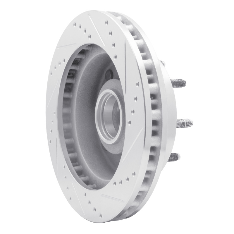 Picture of RNC Brake Rotor - Drill & Slot - R1 99-02 Ford F-350 Super Duty 2WD Front Left Drilled & Slotted Silver Brake Rotor rnc631-54162L