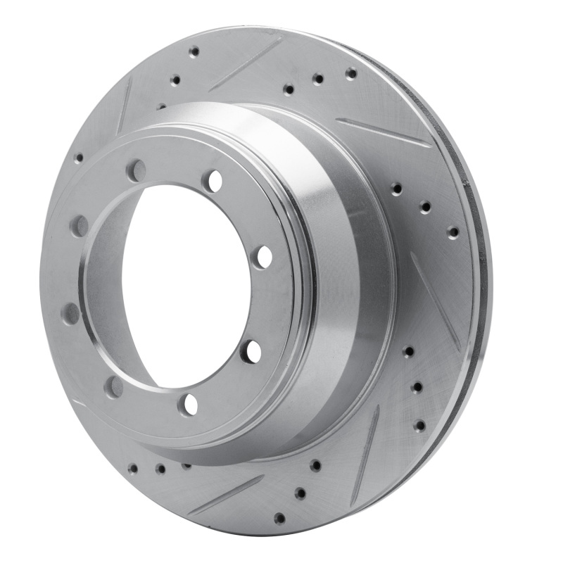 Picture of RNC Brake Rotor - Drill & Slot - R1 99-04 Ford F-350 Super Duty 4WD Rear Left Drilled & Slotted Silver Brake Rotor rnc631-54160L