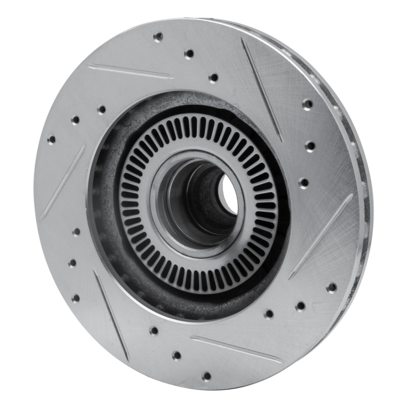 Picture of RNC Brake Rotor - Drill & Slot - R1 98-02 Ford Ranger (USA/Canada) Front Left Drilled & Slotted Silver Brake Rotor rnc631-54166L