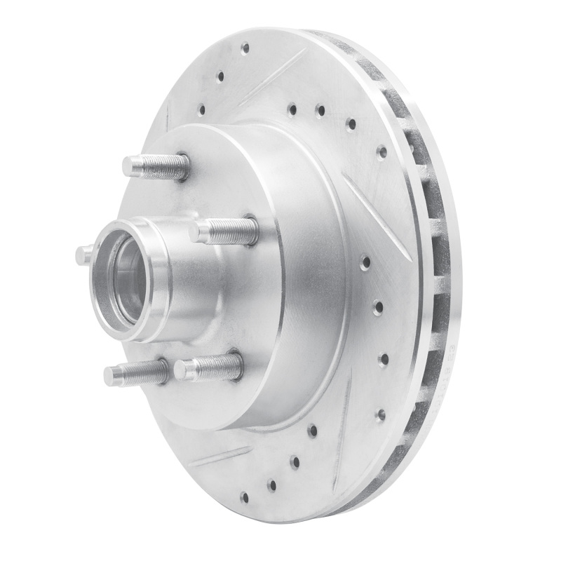 Picture of RNC Brake Rotor - Drill & Slot - R1 98-02 Ford Ranger (USA/Canada) Front Right Drilled & Slotted Silver Brake Rotor rnc631-54166R