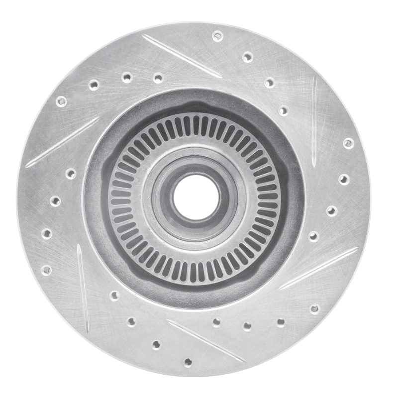 Picture of RNC Brake Rotor - Drill & Slot - R1 98-02 Ford Ranger (USA/Canada) Front Right Drilled & Slotted Silver Brake Rotor rnc631-54166R