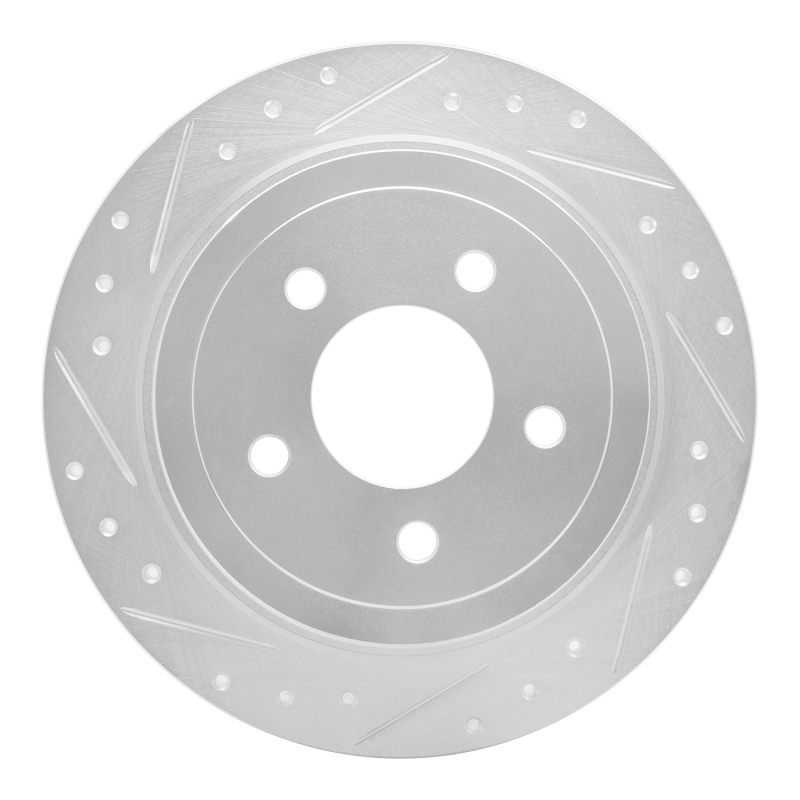 Picture of RNC Brake Rotor - Drill & Slot - R1 03-05 Ford Explorer Sport Trac Rear Left Drilled & Slotted Silver Brake Rotor rnc631-54182L