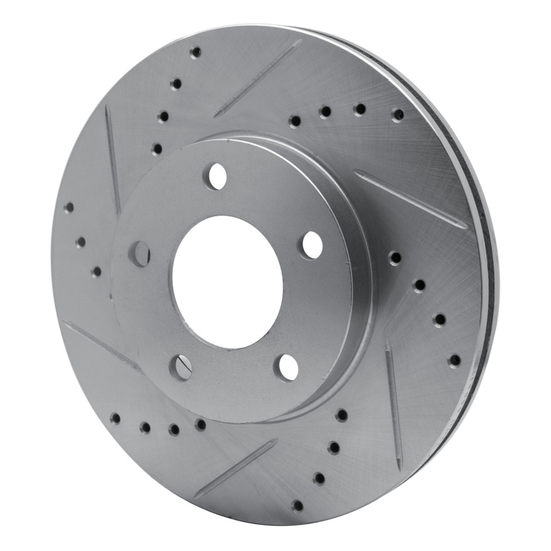Picture of RNC Brake Rotor - Drill & Slot - R1 01-07 Ford Escape Front Left Drilled & Slotted Silver Brake Rotor rnc631-54177L