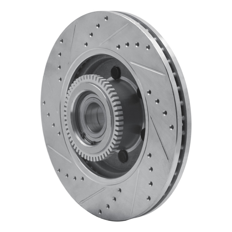 Picture of RNC Brake Rotor - Drill & Slot - R1 04-08 Ford F-150 RWD Front Right Drilled & Slotted Silver Brake Rotor rnc631-54184R