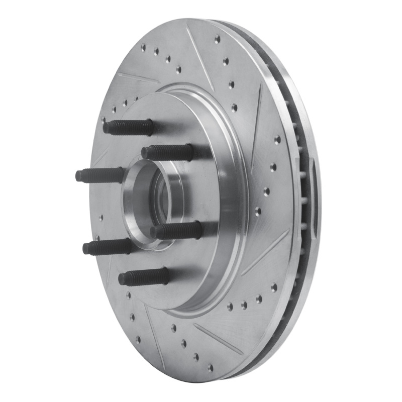 Picture of RNC Brake Rotor - Drill & Slot - R1 04-08 Ford F-150 RWD Front Right Drilled & Slotted Silver Brake Rotor rnc631-54184R