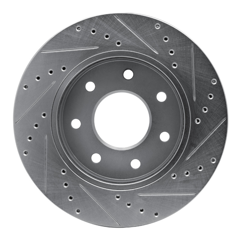 Picture of RNC Brake Rotor - Drill & Slot - R1 04-08 Ford F-150 4WD Front Left Drilled & Slotted Silver Brake Rotor rnc631-54187L