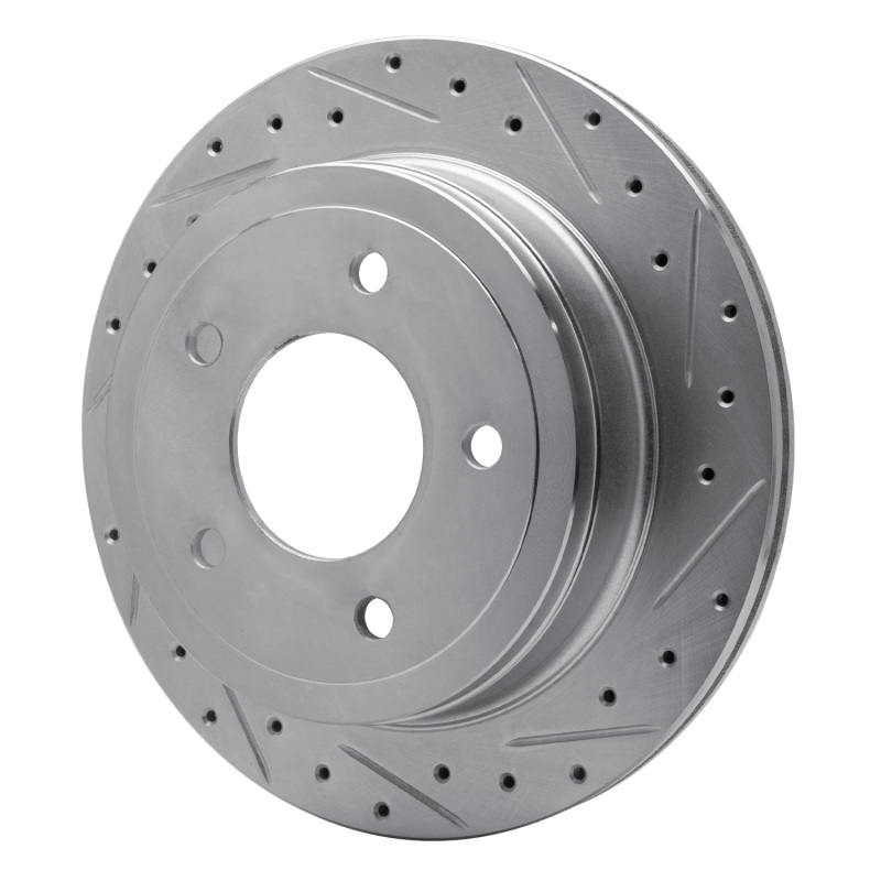 Picture of RNC Brake Rotor - Drill & Slot - R1 04-06 Ford E-150 Rear Right Drilled & Slotted Silver Brake Rotor rnc631-54192R
